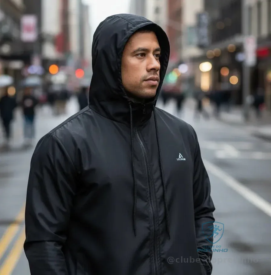 Jaqueta Corta Vento Masculina com Capuz Mercado Livre