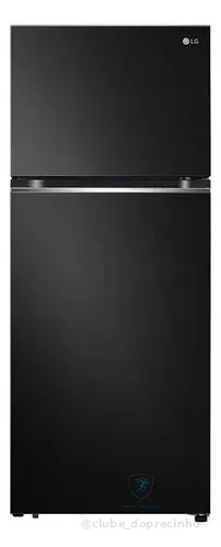 LG Geladeira Gn-b392px Com Freezer 395 Litros Preta Preto 127v