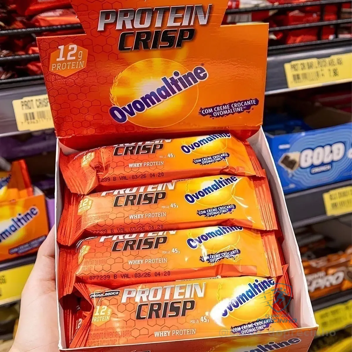 12 Unidades Barra de Proteína Integralmédica Crisp Bar Ovomaltine Mercado Livre