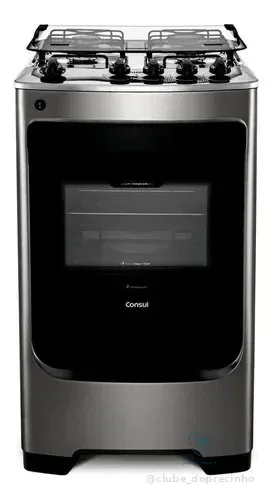 Fogão Consul Cf04nar 4 Bocas Acendimento Aut Inox 127/220v