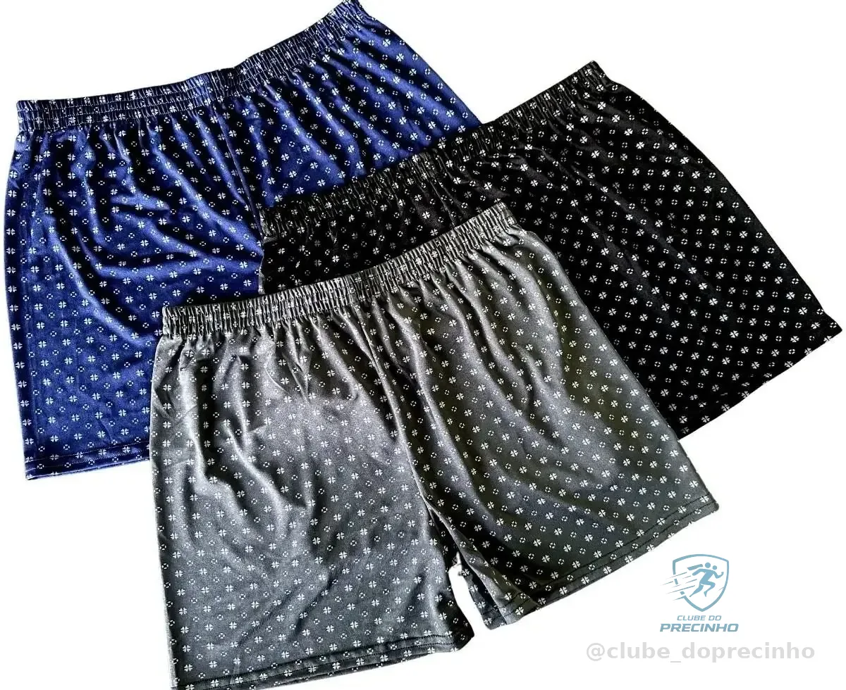 Kit 3 Samba Canção de Liganete Cueca Short Malha Fria Pijama Mercado Livre