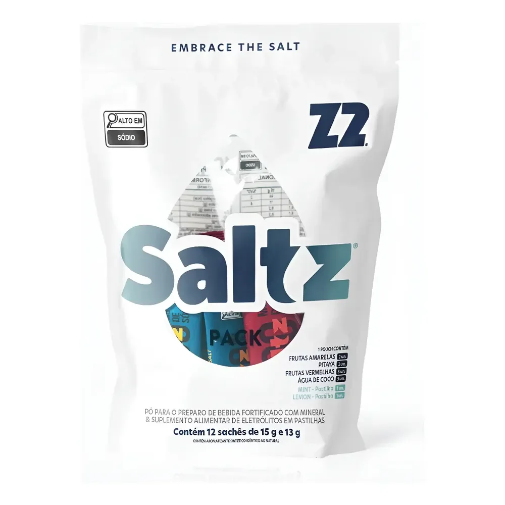 Z2 Saltz Pack 12 Sticks 15g Sortidos Eletrólitos Sódio Saltz Pack