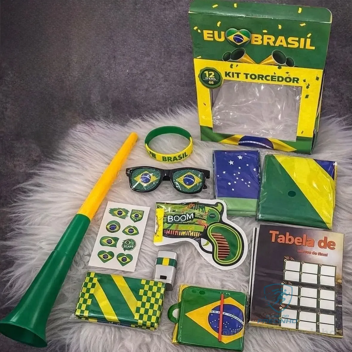Kit Torcedor Brasil Acessorios Copa Do Mundo 12 Itens Mercado Livre