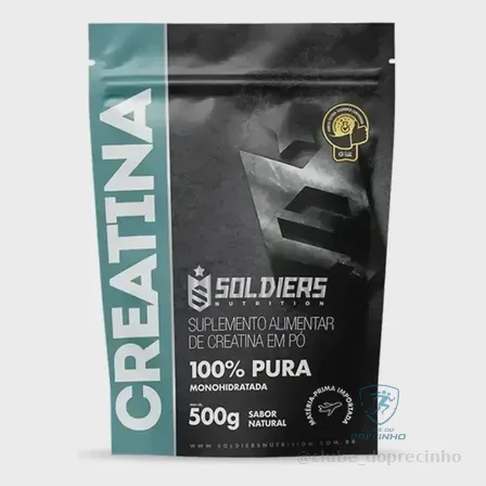Creatina 500g Monohidratada Soldiers Nutrition Sem Sabor Mercado Livre