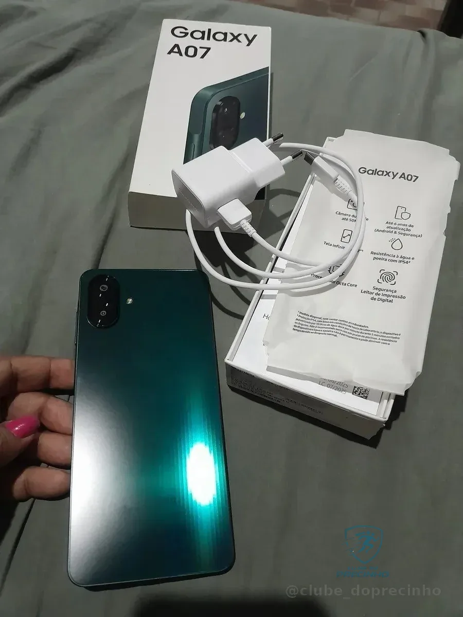 Samsung Galaxy A07 256GB 8GB Verde 50MP Mercado Livre