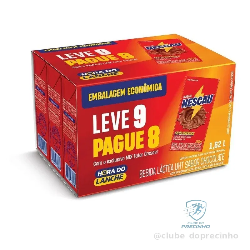 Bebida Láctea Nescau Prontinho 180ml Leve 9 Pague 8