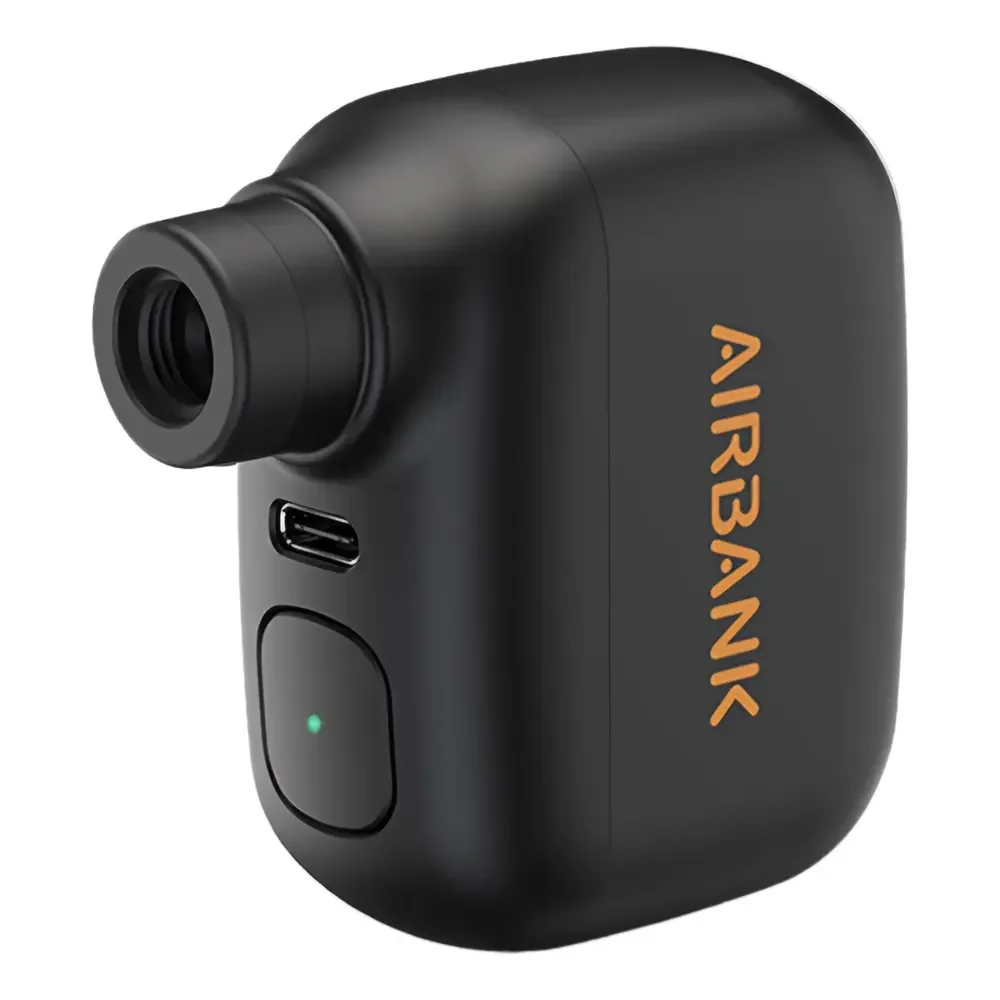 Mini Bomba De Bicicleta Elétrica Ultraleve Airbank, Cor Preta Preto