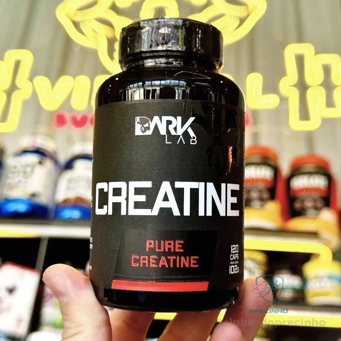 Creatina Monohidratada Pura 120 cápsulas Dark Lab Mercado Livre