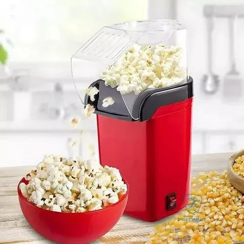 Mini Pipoqueira Elétrica Sem Óleo Rapida 1200w Bak Cor Vermelho 220v