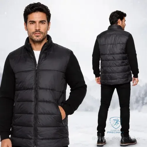 Jaqueta Puffer Masculina Premium Corta Vento Inverno frio