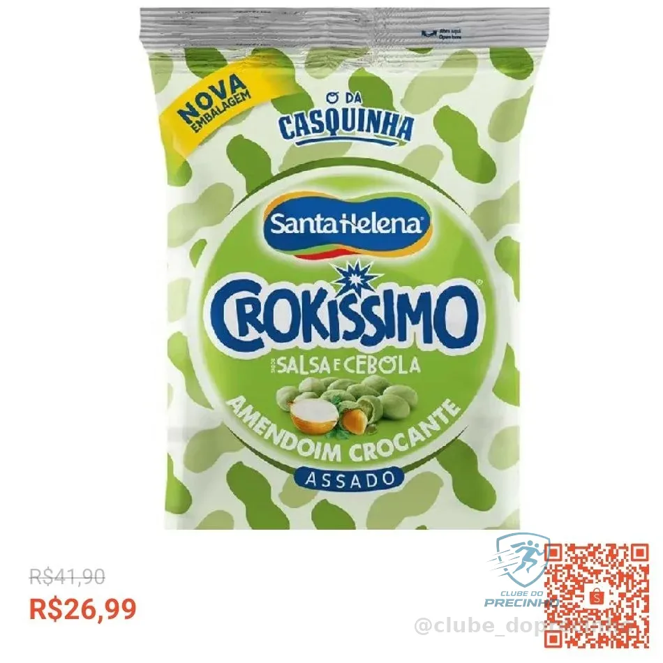 Amendoim Crokissimo Cebola E Salsa 1,01kg Sta Helena