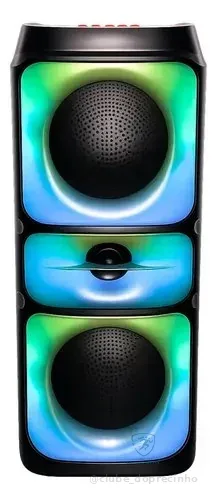 Caixa De Som Bluetooth Portátil 50w Tws Graves Potentes Beexcellent Preto 127/220v