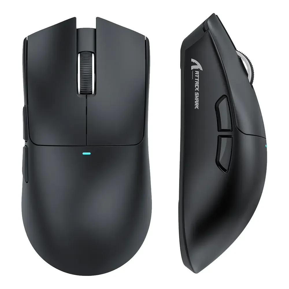 Mouse Para Jogos Sem Fio Ultraleve Attack Shark X11se - Preto