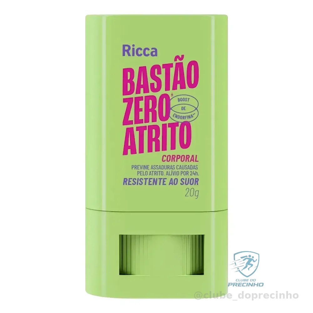 Bastão Ricca Zero Atrito Corporal 20g
