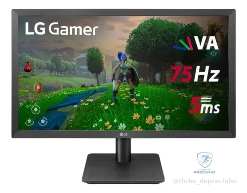 Monitor Gamer LG 22mp410 - Tela Va De 21.5 , Fhd (1920x1080), 75hz, 5ms (gtg), Hdmi, Freesync Preto 127/220v