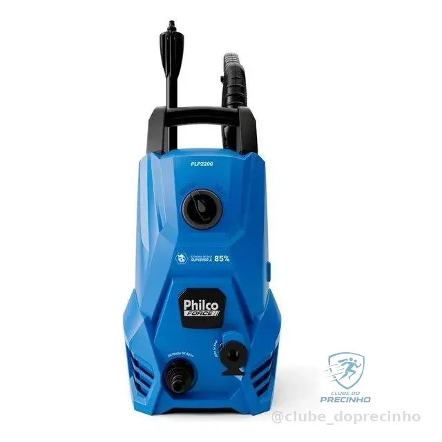 Lavadora De Alta Pressão Jato Compacta Philco Plp2200 1300w 1300 Psi/libras 312l/h Lança Regulável 220v Azul