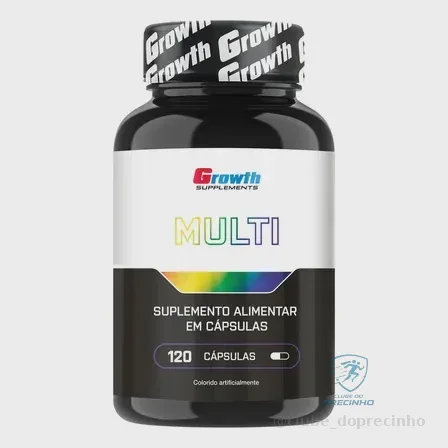 Multivitamínico Growth Supplements 120 cápsulas (sabor neutro) Mercado Livre