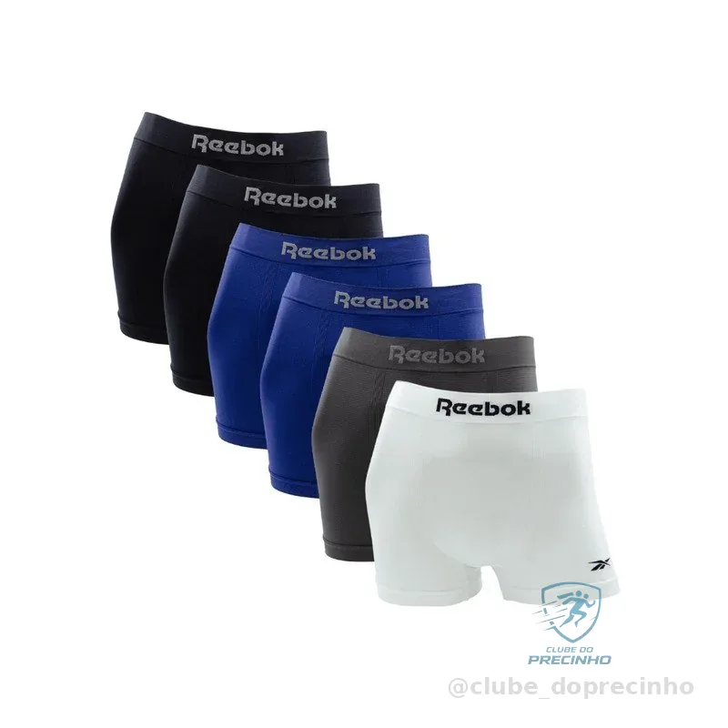 Kit 6 Cuecas Reebok Boxer Poliamida Mercado Livre