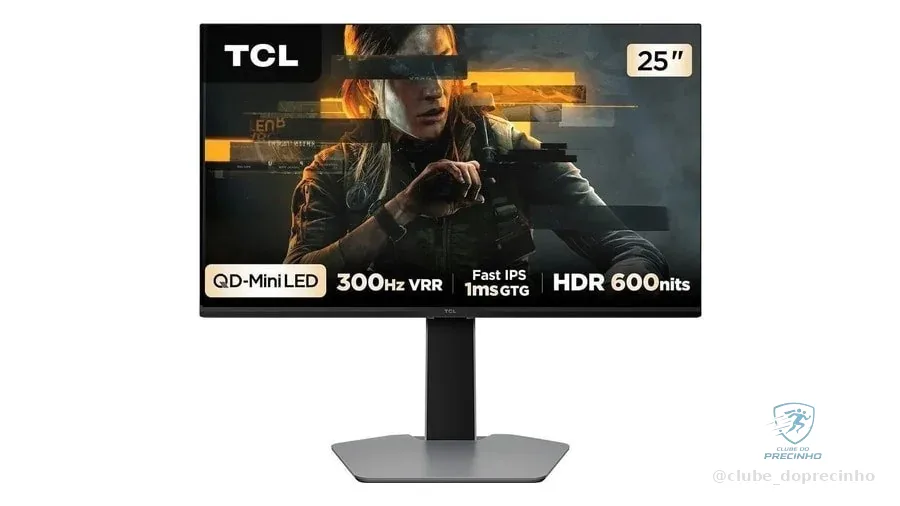 Monitor Gamer TCL 25 QD Mini LED Full HD 300Hz 2 HDMI 25G64 Mercado Livre