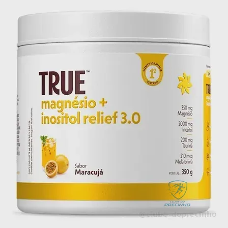 Magnésio + Inositol Relief 3.0 True Source Sabor Maracujá 350g Mercado Livre