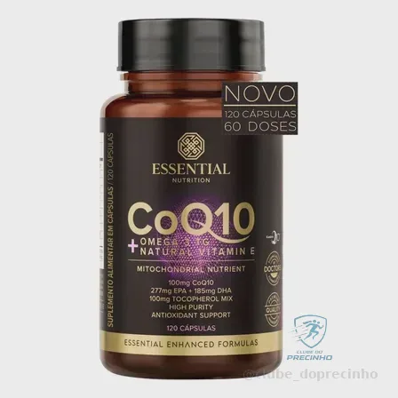 Coq10 + Ômega 3 Tg Essential Nutrition 120 Cápsulas Sem Sabor Mercado Livre