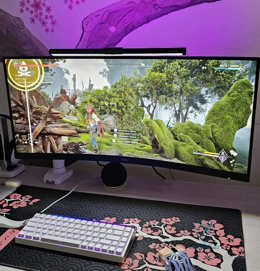 Monitor Gamer Curvo AOC AGON QUAD 34" Ultrawide 180HZ Mercado Livre