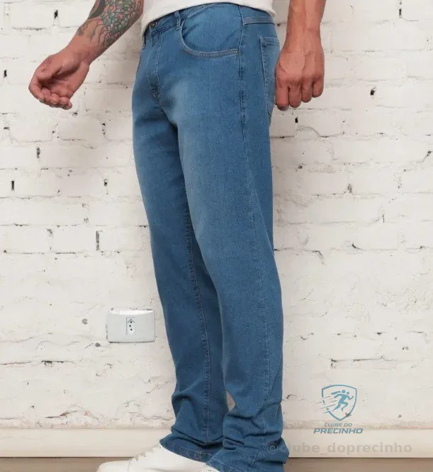 Calça Jeans Tradicional Corte Reto Mercado Livre