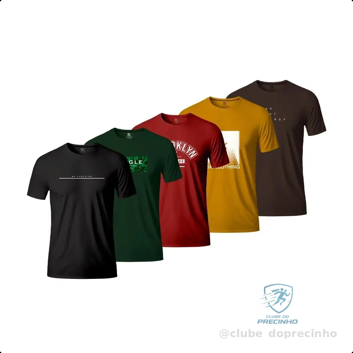 Kit 5 Camisas Camisetas Mercado Livre