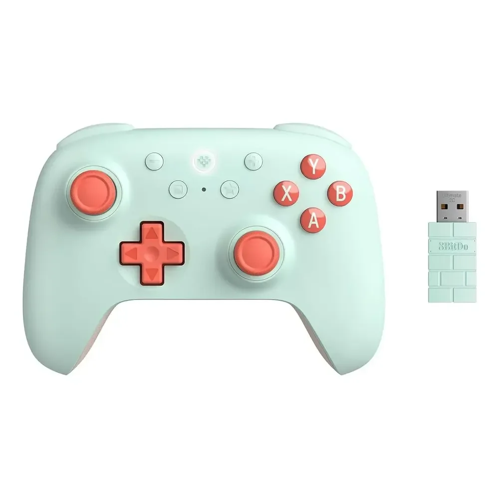 Controle Gamer 8bitdo Ultimate 2c Bluetooth/wireless Cor Verde-claro