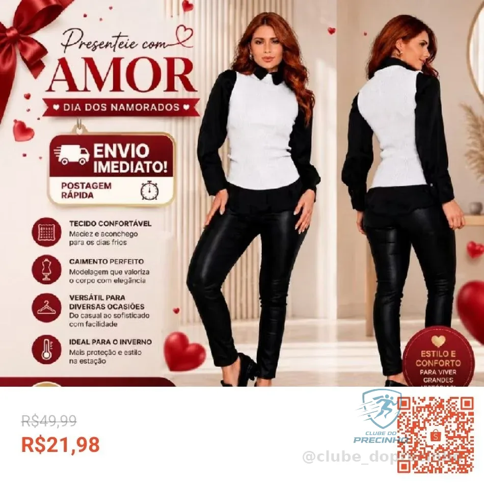Colete Feminino Tricô Canelado – Look Elegante, Confortável e Super Versátil Moda Outono Inverno