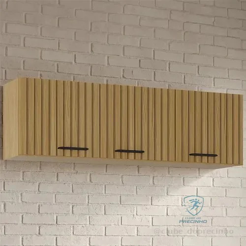 Armário De Cozinha Aéreo 120cm Classic Ripado Damasco Z46 - Mpozenato