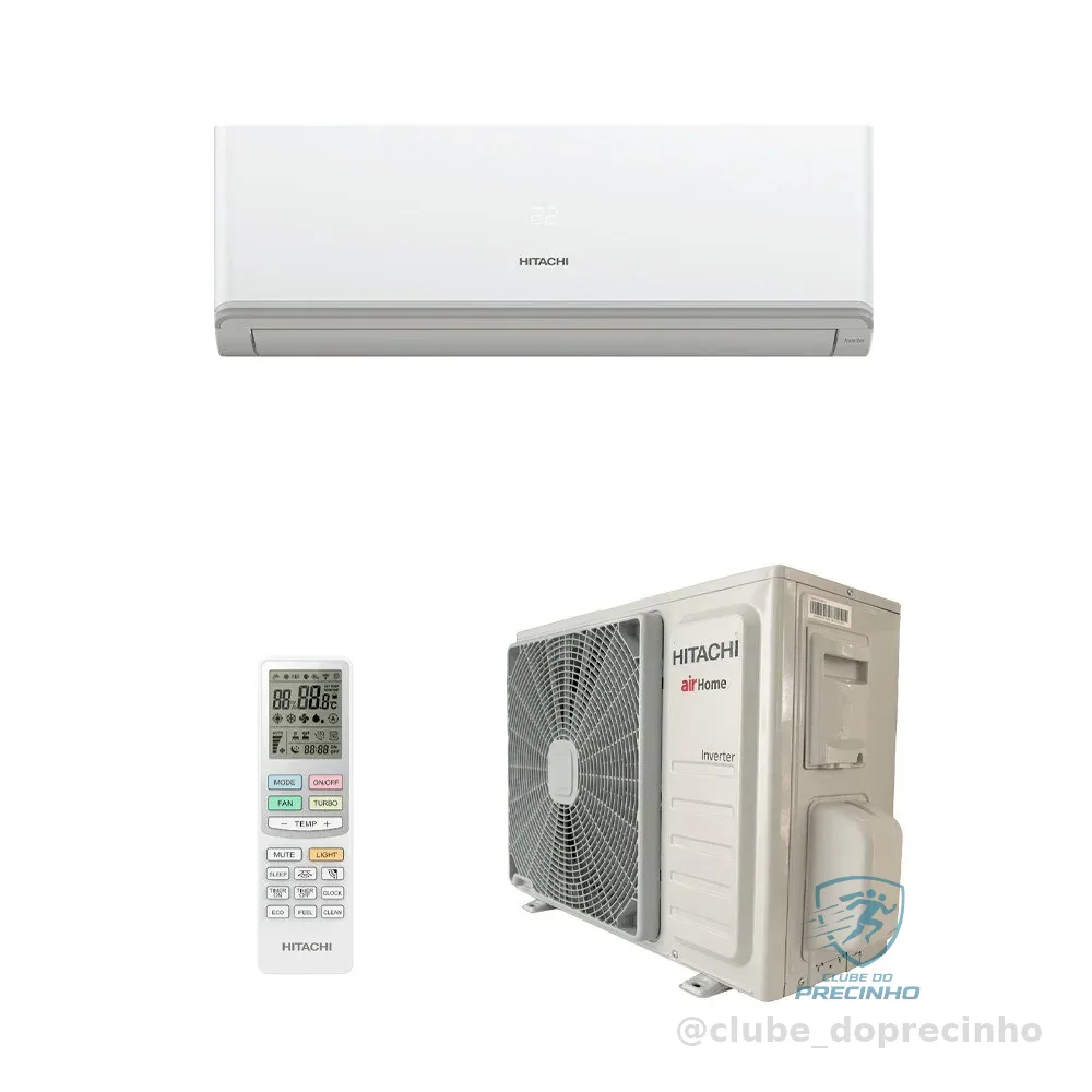 Ar Condicionado Split Hi Wall Inverter Hitachi AirHome 12.000 Btus Frio 220V R-32