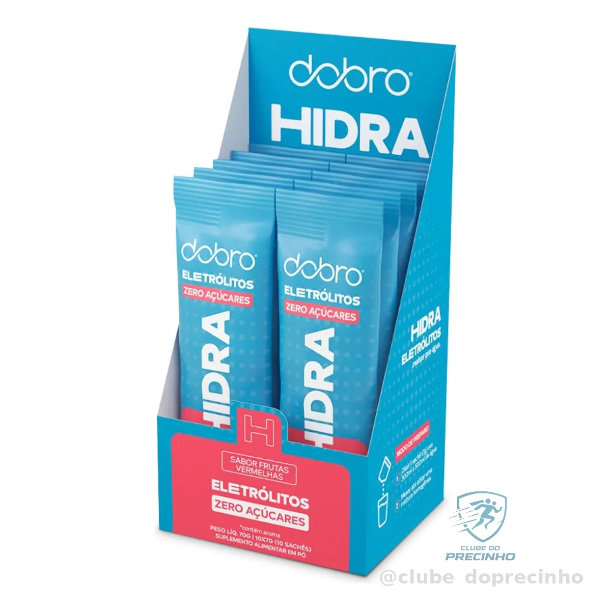 Dobro Hidra Eletrólitos Frutas Vermelhas 10x7g