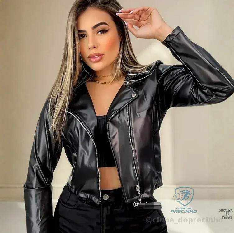 Jaqueta Feminina Courinho Com Zíper Gola Polo Mercado Livre