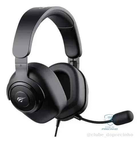 Fone Headset Gamer Havit H2230d P2 P3 3,5mm Microfone Removível Consoles Pc Preto