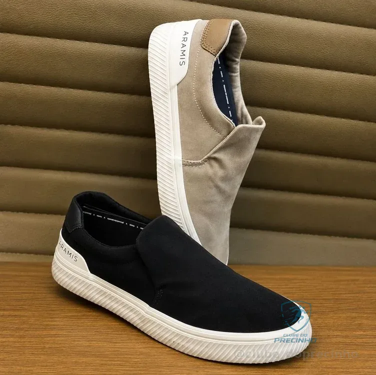 Tênis Masculino Casual Aramis Daily Slip Confortável Moderno Mercado Livre