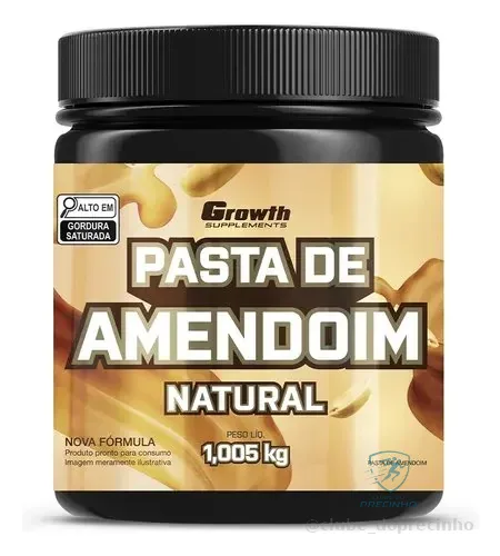 Pasta De Amendoim Integral Torrado 1kg Growth Supplements Natural