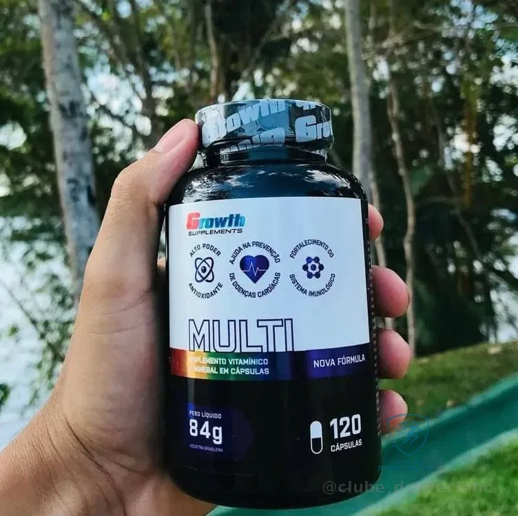 Multivitamínico 120 Cáps. Growth Supplements - Sabor Neutro Mercado Livre