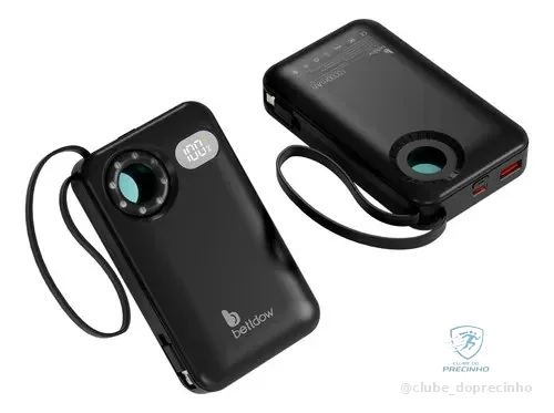 Power Bank 10000mah Anti-espionagem Rápida 22.5 Pd Ar Livre