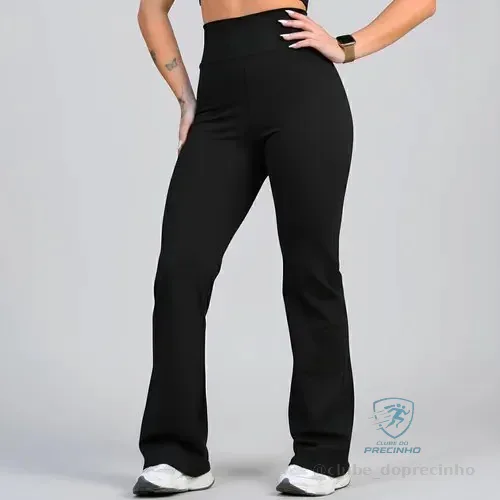 Calça Legging Leg Flare Zero Transparência Grossa Academia