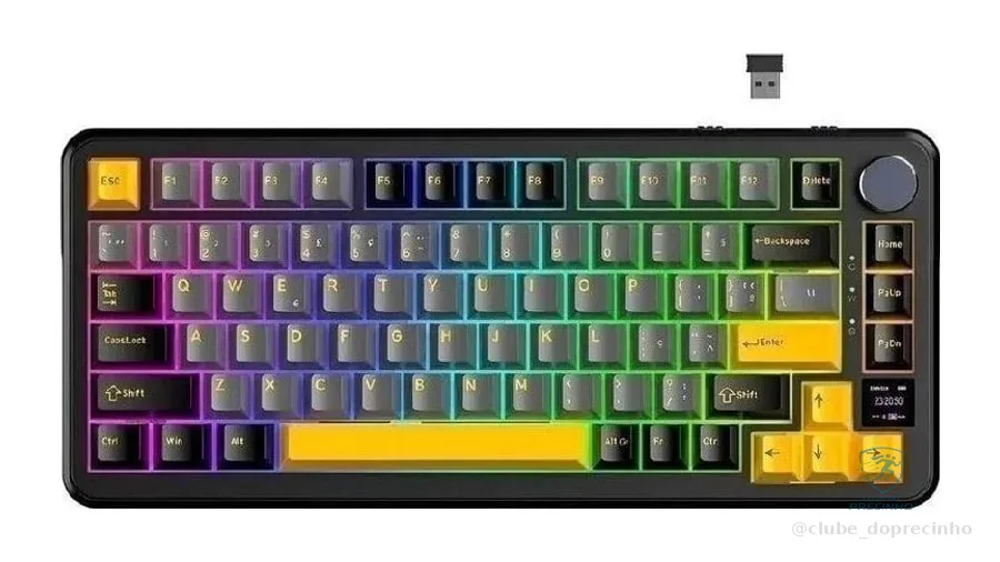 Teclado Mecânico Sem Fio Attack Shark X85pro 75% Tela TFT Mercado Livre