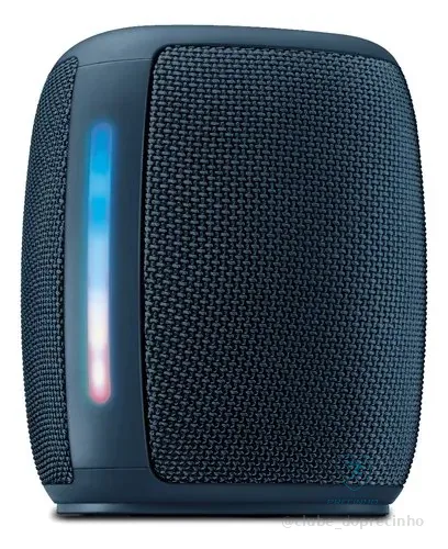 Caixa De Som Speaker Aiwa Sp-03-bl 15w Bluetooth Ipx4 Rgb Azul 127/220v