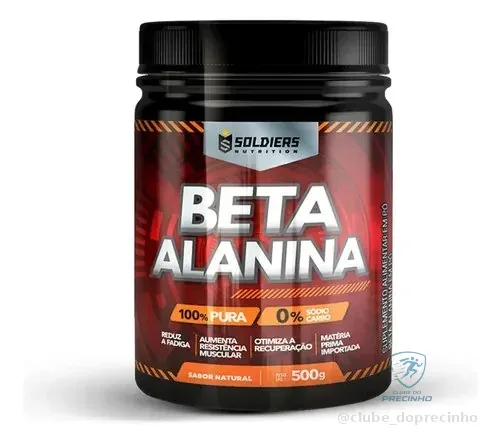 Beta Alanina 500g Suplemento Em Pó - Soldiers Nutrition Natural