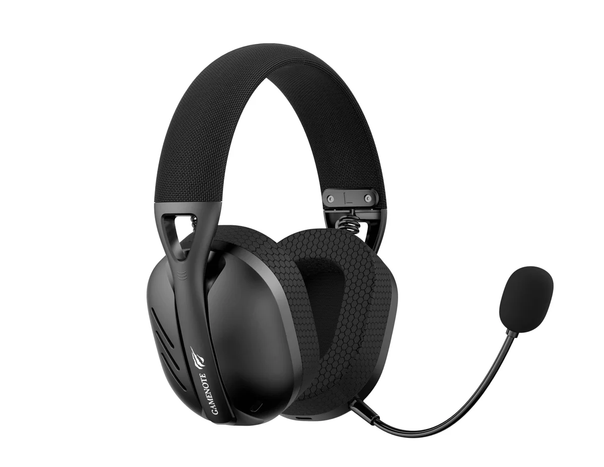 Havit Fone de Ouvido Headset Gamer Fuxi-H3 Black Com Fio e Sem Fio, Wireless 2,4GHz, Bluetooth, Cabo USB-C