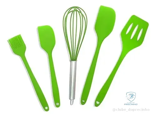 Jogo De Cozinha Kit5 Peças Utensílios De Cozinha Em Silicone