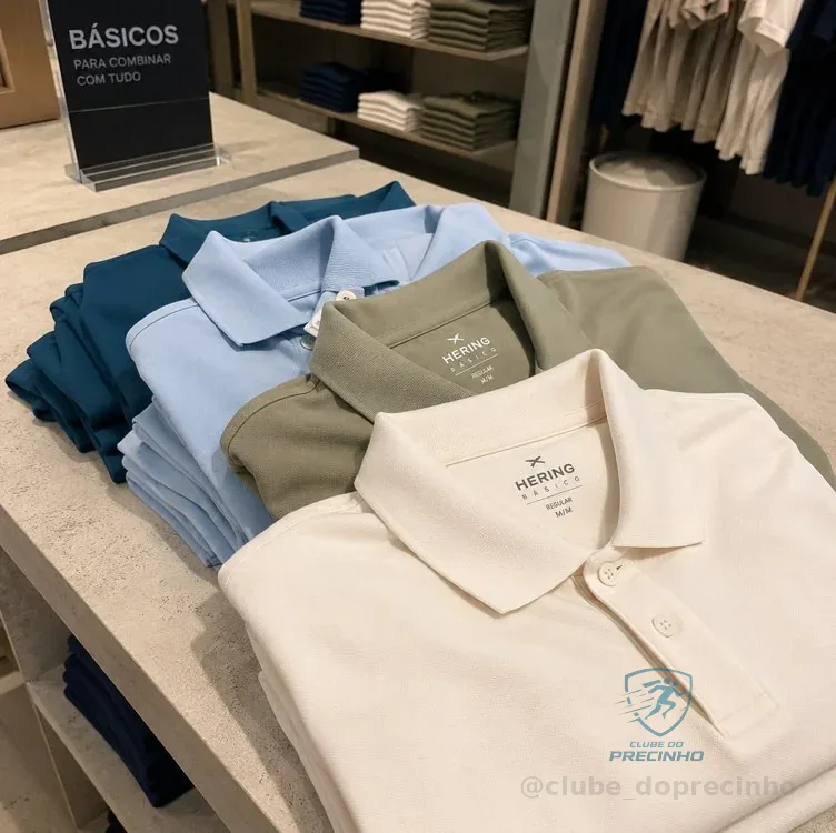 Camisa Polo Básica Masculina Manga Curta Em Piquet Hering Mercado Livre