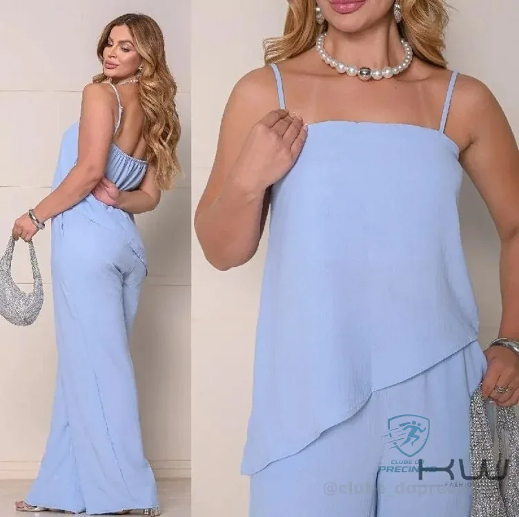 Conjunto Feminino Completo Look Calça E Blusa Clássico Mercado Livre