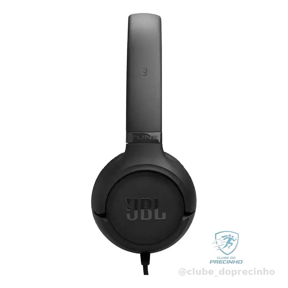 Fone De Ouvido Over-ear Jbl Tune 530 Com Fio Cabo Flat - Preto