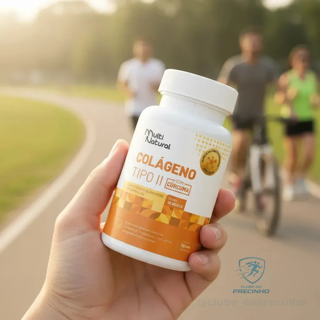 Cúrcuma + Colágeno Tipo 2 Multi Natural - Pote Com 30 Capsulas Shopee