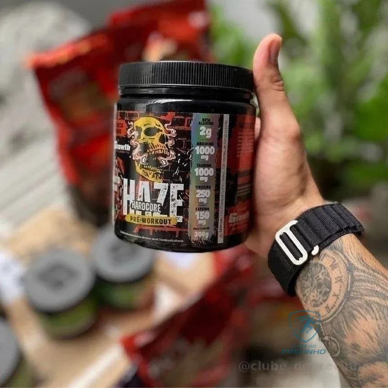 Pré-Treino Haze Growth Supplements Hardcore 300g Mercado Livre